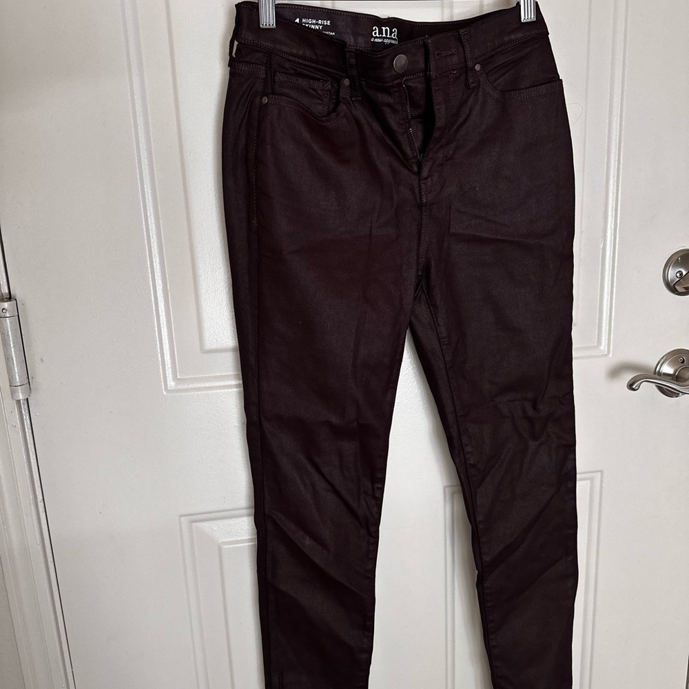 a.n.a Women's Dark Brown Skinny Jeans
